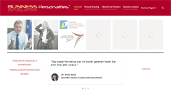 Desktop Screenshot of business-personalities.com