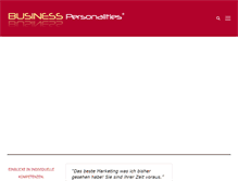 Tablet Screenshot of business-personalities.com